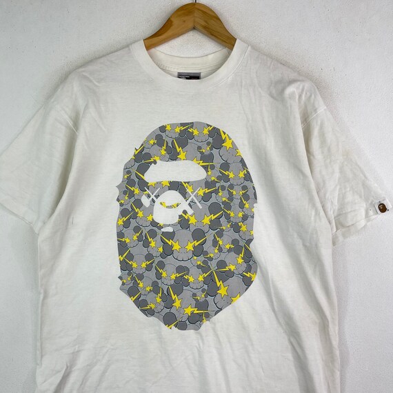 Vtg 90 Bape X Kaws Camo Face General Ideograpeh Tee Shirt Etsy Vtg 90 Bape X Kaws Camo Face General Ideograpeh Tee Shirt Etsy