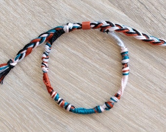 Knotted Friendship Bracelet/Anklet | Skinny Bracelet/Anklet | Beach Bracelet | Summer Bracelet | Coconut Girl Aesthetic | VSCO | 004