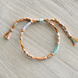 Knotted Friendship Bracelet/Anklet | Skinny Bracelet/Anklet | Beach Bracelet | Summer Bracelet | Coconut Girl Aesthetic | VSCO | 033