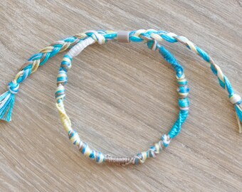 Knotted Friendship Bracelet/Anklet | Skinny Bracelet/Anklet | Beach Bracelet | Summer Bracelet | Coconut Girl Aesthetic | VSCO | 012