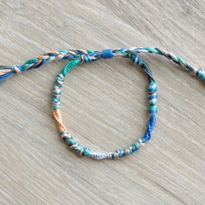 Knotted Friendship Bracelet/Anklet | Skinny Bracelet/Anklet | Beach Bracelet | Summer Bracelet | Coconut Girl Aesthetic | VSCO | 031