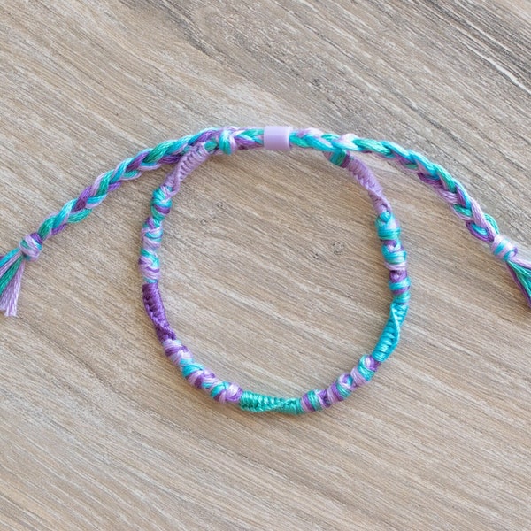 Knotted Friendship Bracelet/Anklet, Skinny Bracelet/Anklet, Woven Bracelet 001