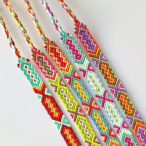CUSTOM MADE - Aztec Friendship Bracelet, Aztec/Tribal Pattern, Woven Bracelet, Knotted Bracelet