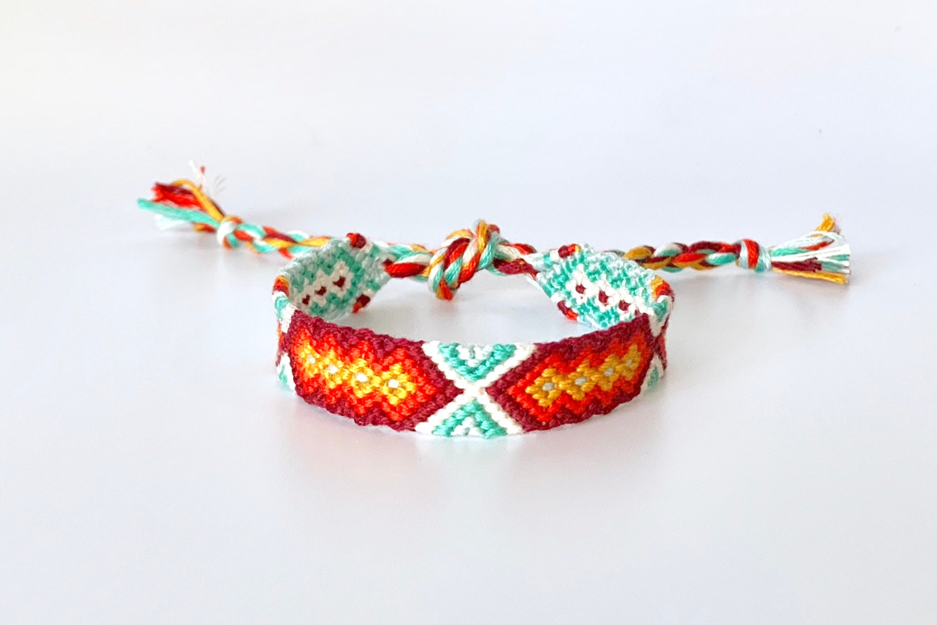 CUSTOM MADE Aztec Friendship Bracelet Aztec/tribal Pattern Etsy