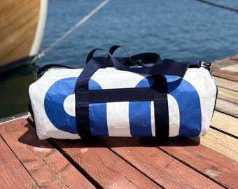 Large Upcycled Sailcloth Duffel