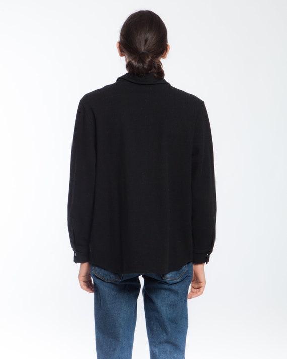ARMANI BLACK SHIRT mix wool unisex winter stylish… - image 7