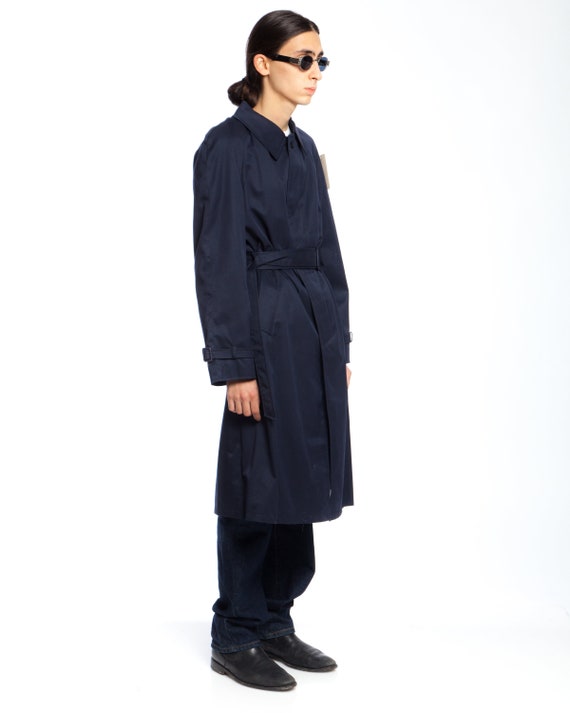 VINTAGE TRENCH COAT jacket. Minimal 1980s-90s uni… - image 2