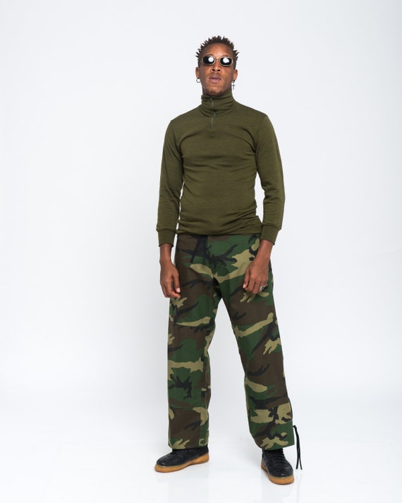 military mock turtleneck