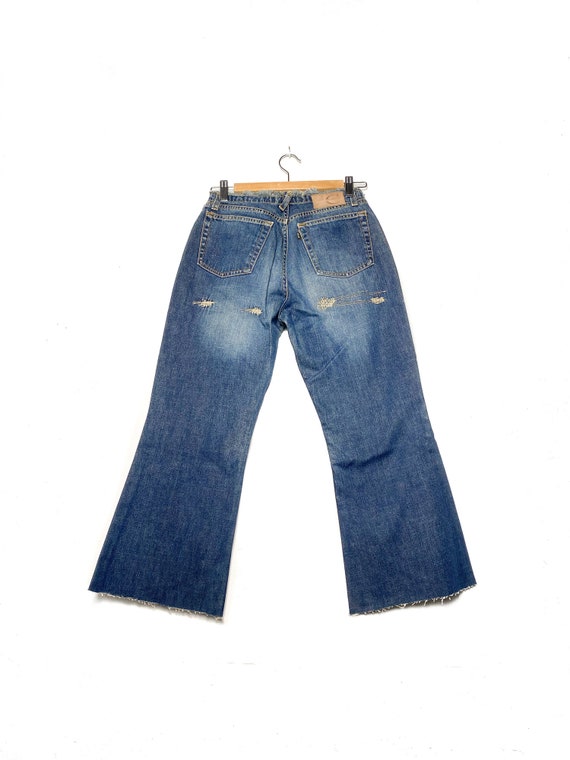 2000s Just Cavalli Vintage Embroidered Flared Denim Trousers - Etsy 