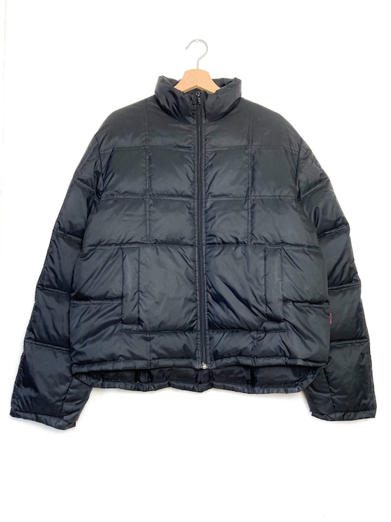 Y2K ESSENZA BLACK Puffer Jacket Quilted Down Padded Bomber - Etsy