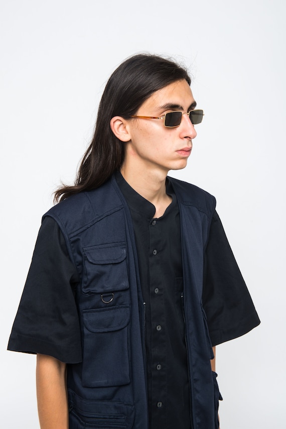 new - LOZZA RECTANGULAR VINTAGE sunglasses 80s go… - image 3