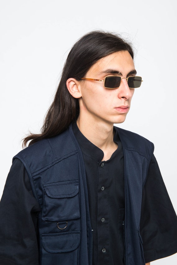 new - LOZZA RECTANGULAR VINTAGE sunglasses 80s go… - image 2