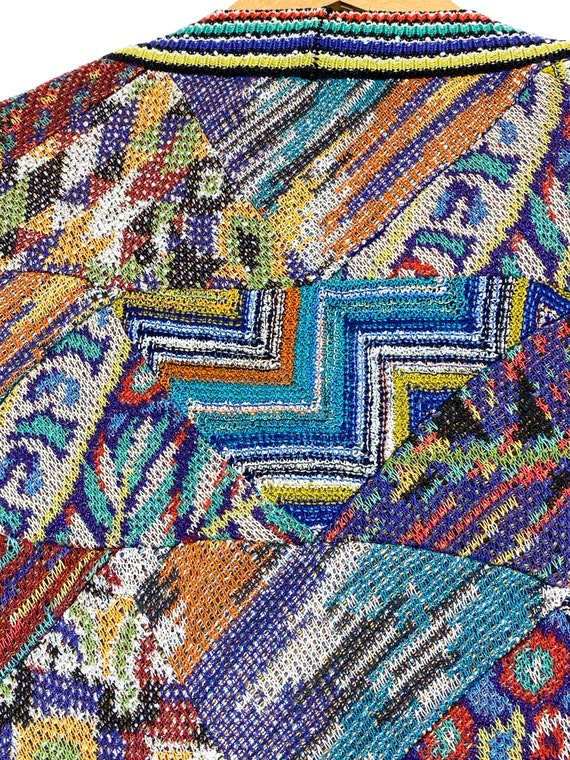 Iconic Missoni patchwork knitted jacket, 1980s su… - image 10