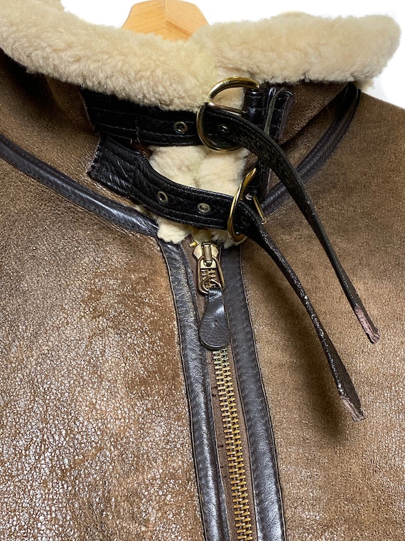 AVIREX B-3 aviator shearling coat, Gorgeous overs… - image 2