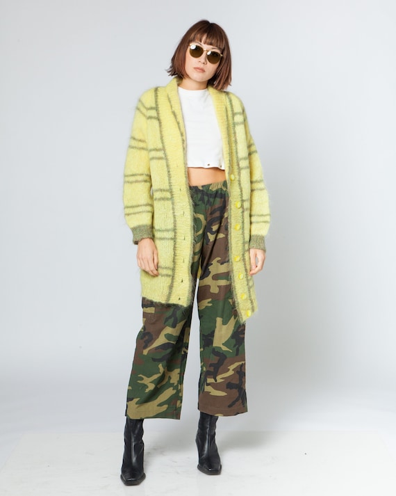 JELLOW MOHAIR VINTAGE knitted jacket / sweater. Hi