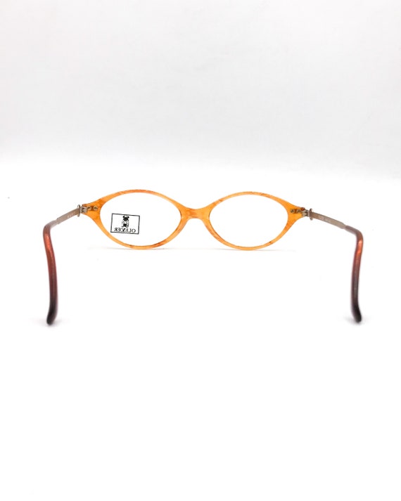 OLIVER by VALENTINO oval acetate honey amber meta… - image 4
