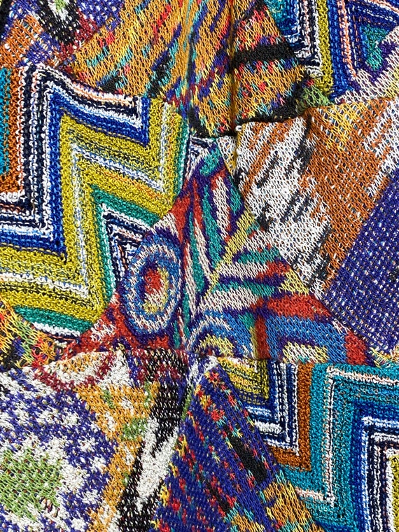 Iconic Missoni patchwork knitted jacket, 1980s su… - image 7