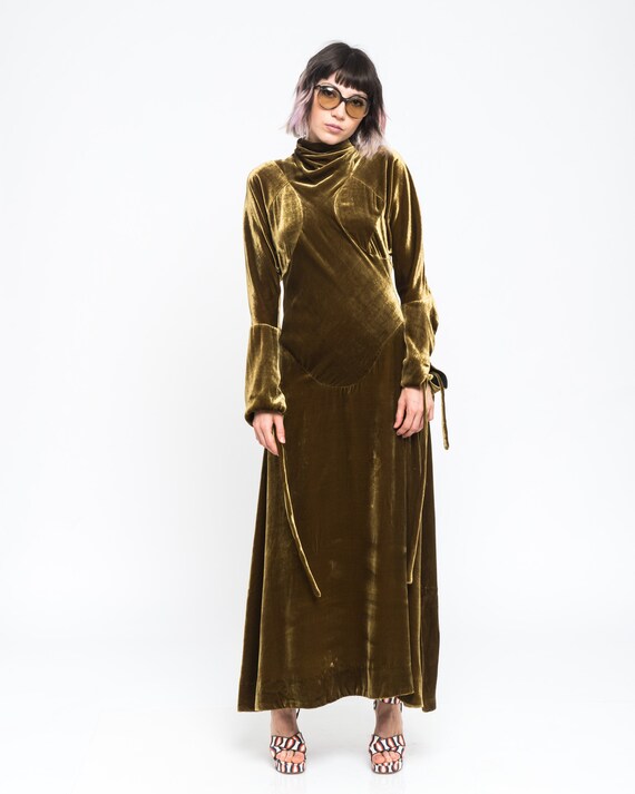 slim fit dress slacks 1980's Vivienne Westwood Couture Gold Label Taffeta Dress