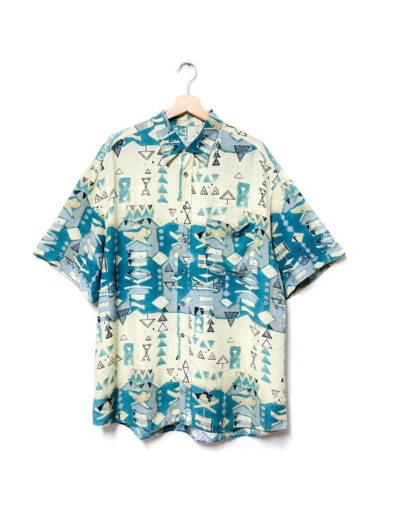 NAVAYO TEAL SHIRT, unisex quality vintage shirt, t