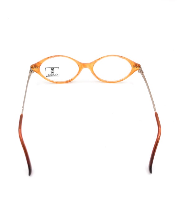 OLIVER by VALENTINO oval acetate honey amber meta… - image 6