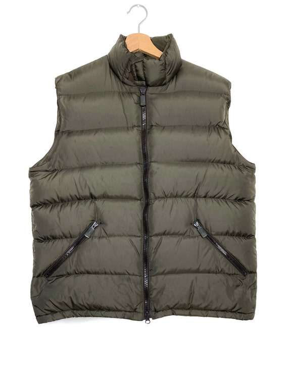Y2K ALBERTO ASPESI BROWN - Khaki Down Vest, Quilted Stuffed Y2K ALBERTO ASPESI BROWN - Khaki Down Vest, Quilted Stuffed