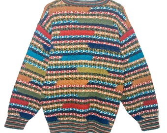 MISSONI〈silklinen sweater made in Italy〉 Missoni Sport 70s Italian Wool Mohair Vintage Sweater