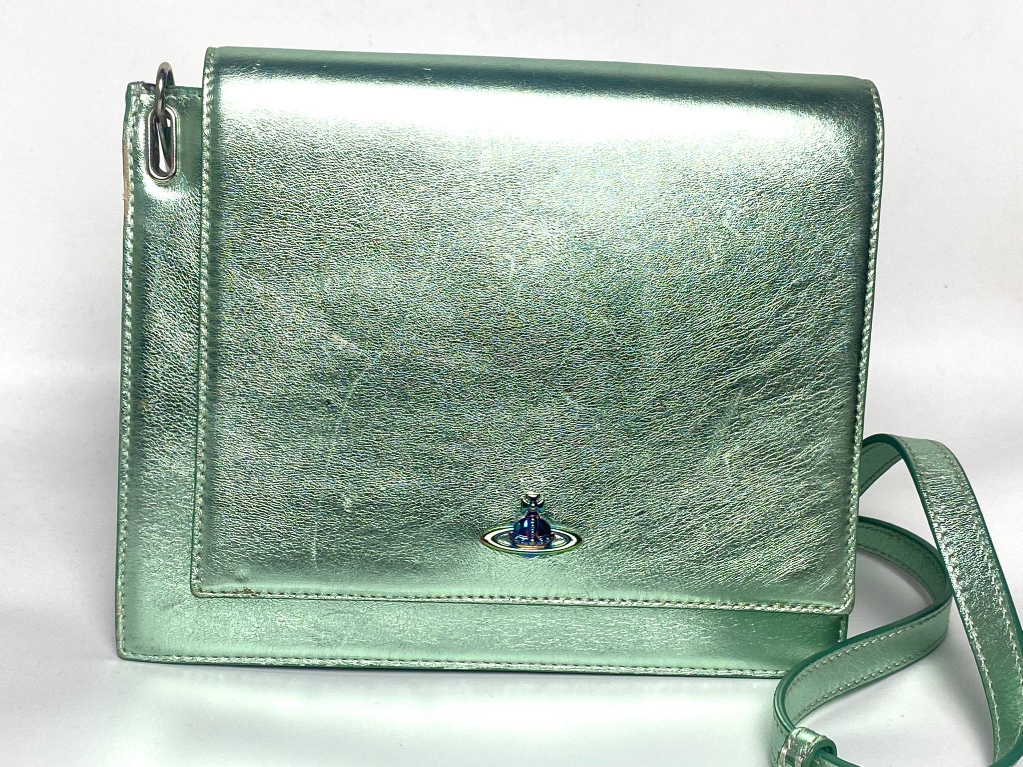 VIVIENNE WESTWOOD Red Label Metallic Iridescent Green Bag -  Hong Kong