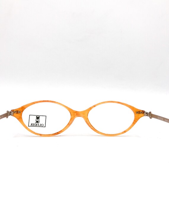 OLIVER by VALENTINO oval acetate honey amber meta… - image 5