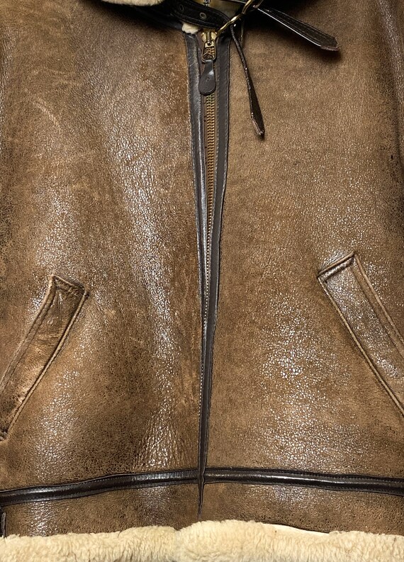 AVIREX B-3 aviator shearling coat, Gorgeous overs… - image 5