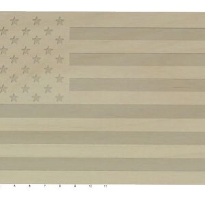 American Flag full CNC G-Code File and ready to Cut. Grbl software friendly