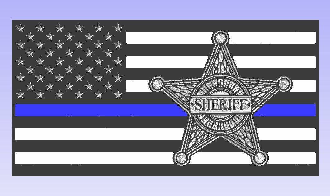 Sheriff American flag