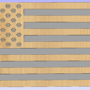PawPrint Flag SVG File and ready to cut Gcode file