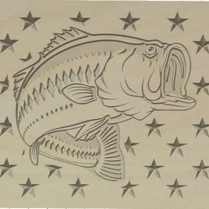 Puede incluir: Un dibujo en blanco y negro de una lubina con la boca abierta, sobre un fondo de estrellas blancas.