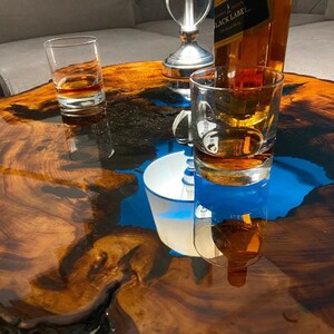 CUSTOM MADE XXL Designer Wohnzimmertisch Epoxidharz Resin Baumkante Natur Living Edge Couchtisch image 10