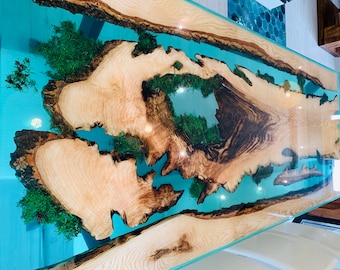 Sonderpreis!!! Custom Made one of a kind 100% HANDMADE epoxy dining table “TUCHOLA FOREST”