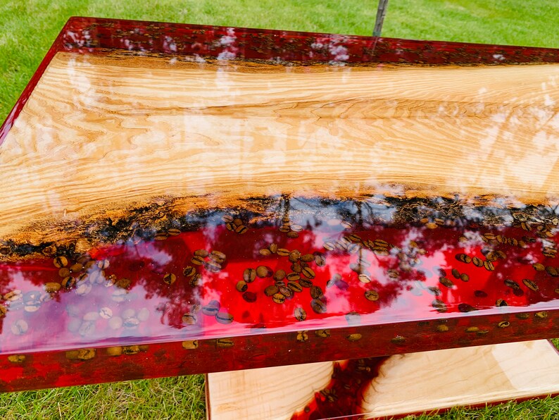 Custom Made Epoxy Wood Resin Table Stół Żywica Drewno Epoxidharz Tisch