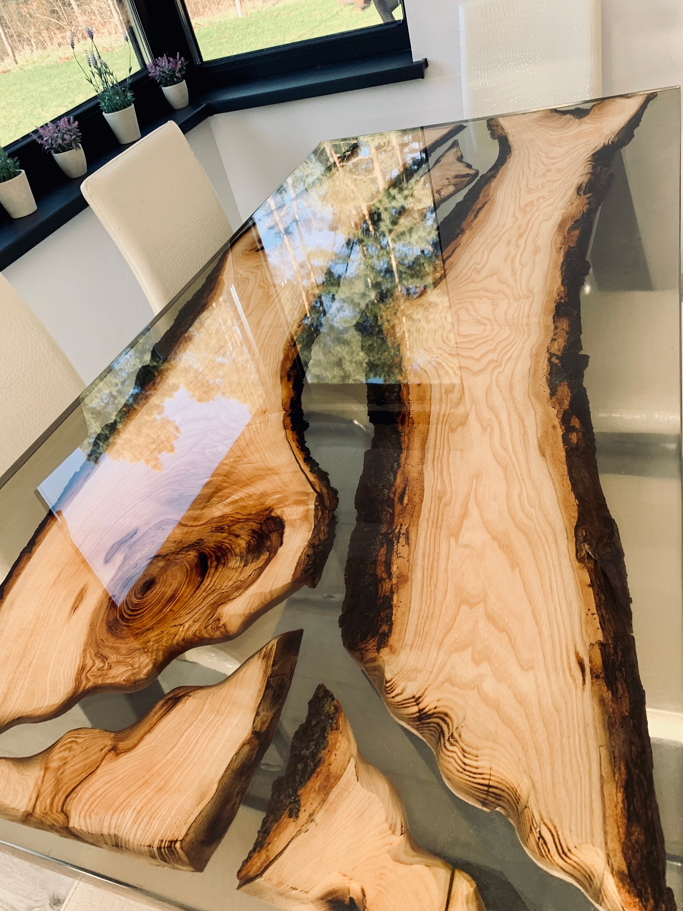 Resin and wood 2024 tables for sale