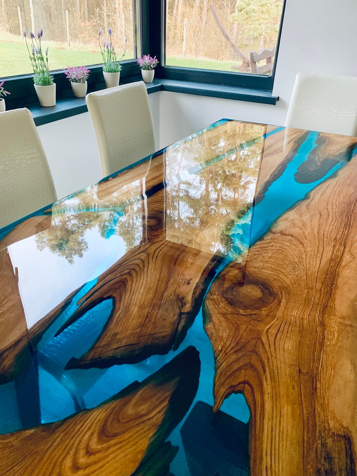 Custom Made Epoxy Dining Table 180x90cm HANDMADE Etsy New Zealand