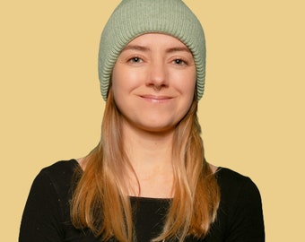 Mütze Beanie, Mintgrün