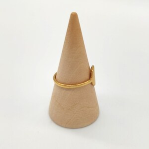 Ring Sonne, minimalistischer Ring, Gold, Silber, Roségold, Freundschaftsring, Statement Ring, Geschenk Bild 2