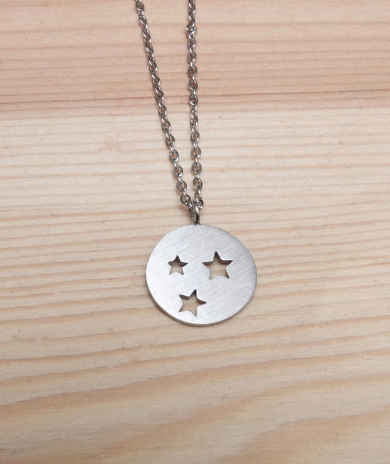 constellation Charm necklace, minimalist jewelry, dainty necklace, minimal statement necklace, pendant necklace, gift for girlfriend image 2