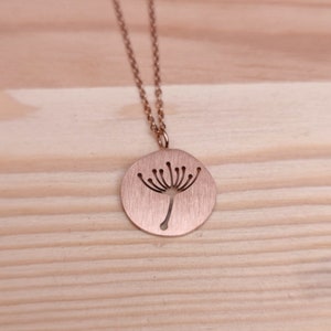 Pusteblume Necklace charm necklace, minimalist jewelry, dainty necklace, minimal statement necklace, pendant necklace, gift for girlfriend image 2