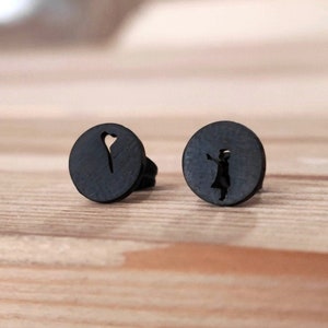 Pendientes infantiles joyas minimalistas, pendientes modernos, joyas de oro, pendientes que marcan tendencia, pendientes de declaración, regalo imagen 6