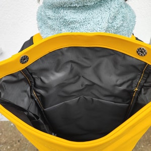 Toproll backpack made of rubber in yellow image 7