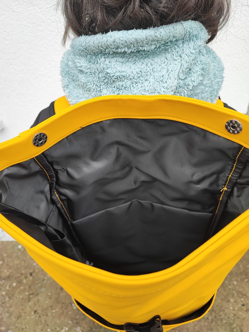 Toproll backpack made of rubber in yellow image 7