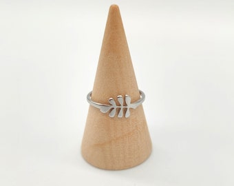 Ring Olivenblatt, minimalistischer Ring, Gold, Silber, Roségold, Freundschaftsring, Statement Ring, Geschenk