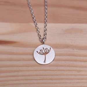 Pusteblume Necklace charm necklace, minimalist jewelry, dainty necklace, minimal statement necklace, pendant necklace, gift for girlfriend image 4