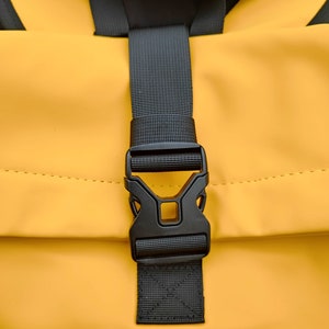 Toproll backpack made of rubber in yellow image 4