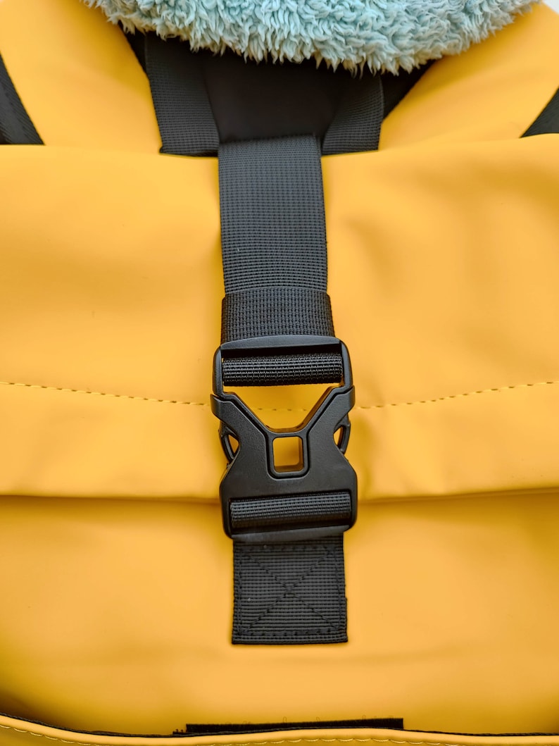 Toproll backpack made of rubber in yellow image 4