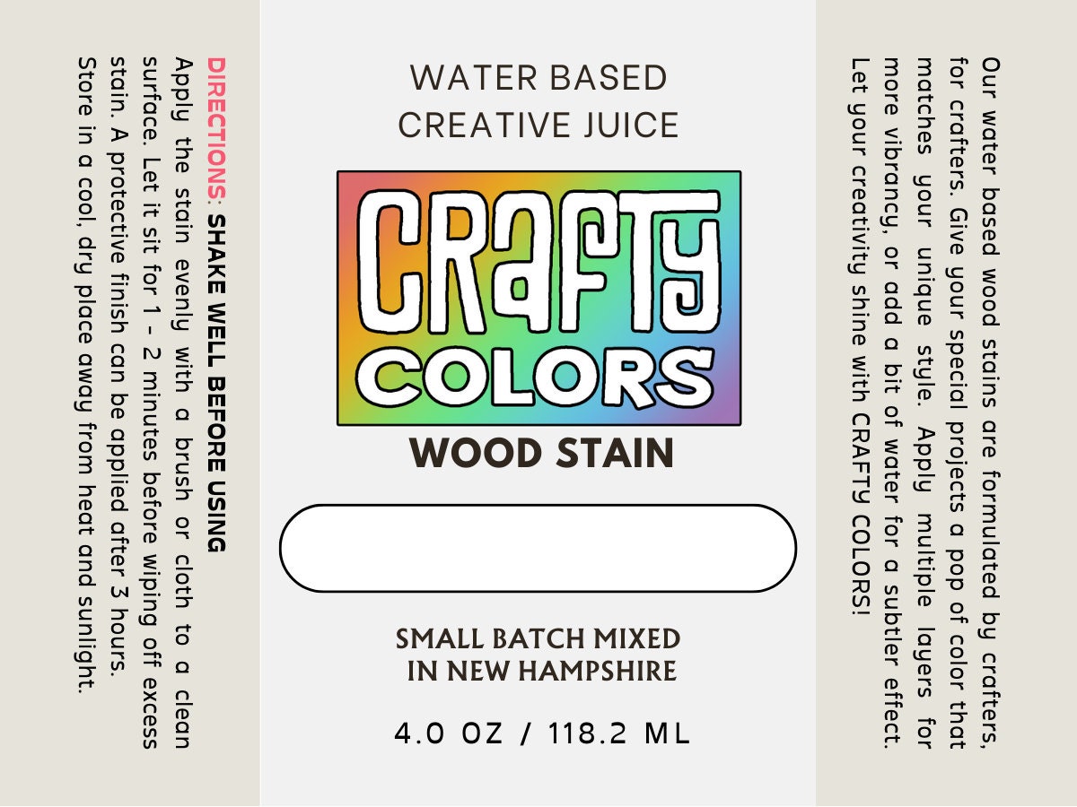 Colorful Wood Stains for Craft Projects, Water-based Wood Stains for  Furniture Refinish, Paint Supplies for DIY Art, 39 Colorful Stains 